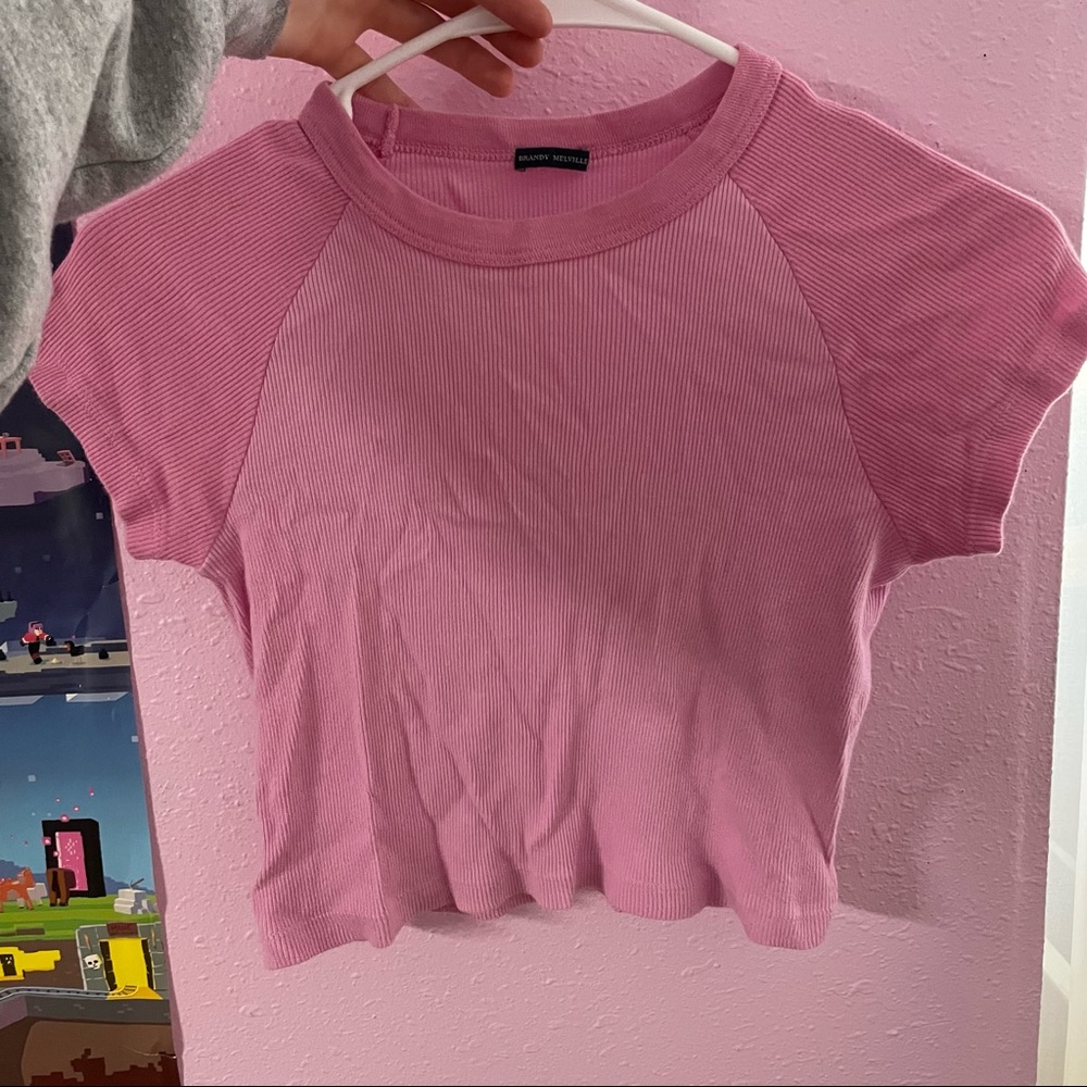 Pink Bella top from Brandy Melville